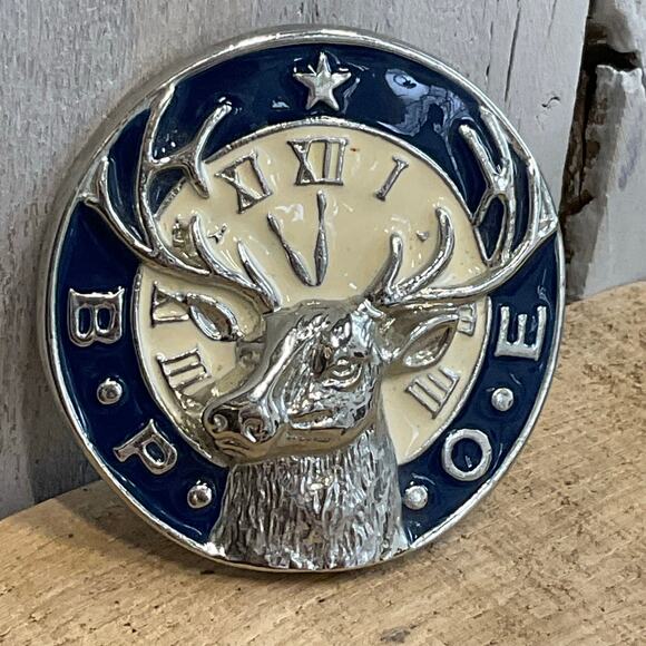 BPOE Belt Buckle Elks Lodge‎ Club Member Fraternity - Picture 3 of 7